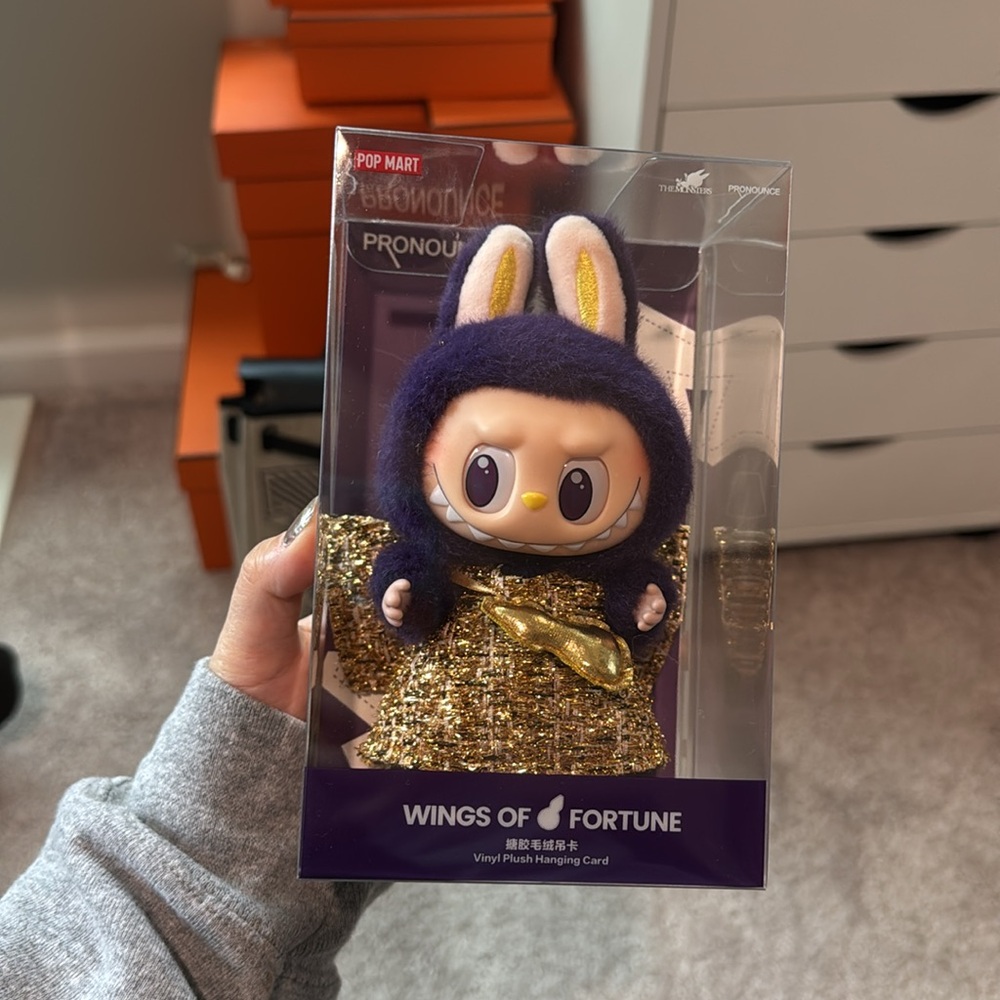 LABUBU × PRONOUNCE - WINGS OF FORTUNE Vinyl Plush Hanging Card